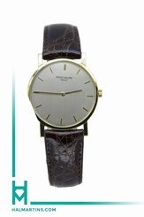 Patek Phillipe 18K Yellow Gold Calatrava Vintage - Silver Baton Dial - Ref. 3470