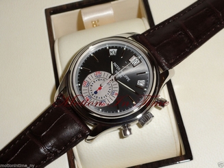 Patek Philippe 5960p Annual Calendar Chronograph Platinum 40.5mm Anthracite Dial