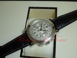 Patek Philippe 5070G Chronograph White Gold 42mm With Box & Papers Rare Model
