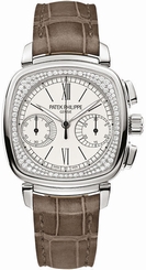 Patek Philippe 7071G-001 Ladies First Chronograph 18kt White Gold Diamond Flange