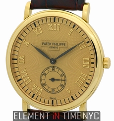 Patek Philippe Calatrava 18k Yellow Gold 33mm Champagne Roman Dial 5022J
