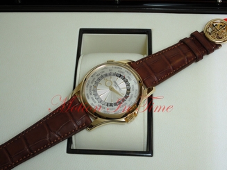 Patek Philippe 5130J-001 Yellow Gold 39.5mm Silvery White Guilloched Dial
