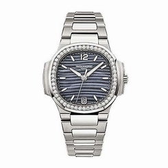 Patek Philippe Nautilus Ladies Automatic 33.6 mm Diamond Bezel S/S 7018/1A-010