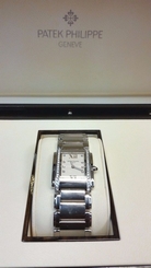 Fake AAA PATEK PHILIPPE TWENTY 4 DIAMONDS STEEL LADIES WATCH BOX 4910/10A-011 Watch