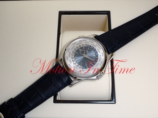 Patek Philippe 5130P-001 World Time Platinum 39.5mm 24 TimeZone Transparent Back