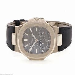 Patek Philippe Nautilus White gold 5712G-001 on strap paper 2016  845960059725