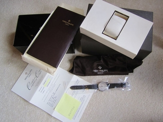 Stunning Patek Philippe 5196p Platinum Calatrava Wristwatch - Box & Papers