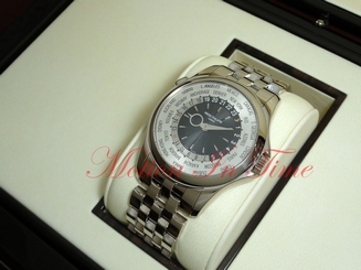 Patek Philippe 5130/1G-011 WorldTime White Gold On Bracelet 39.5mm Complete B&P