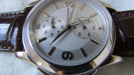 PATEK PHILIPPE CALATRAVA TRAVEL TIME 24 HOURS 5134G 18K W GOLD WATCH