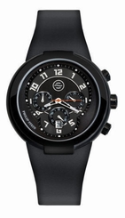 New Philip Stein Active 45mm Chronograph Black Rubber Watch 32-AB-RBB 843342040903