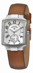 Philip Stein Women's 'Signature Classic Tank' Bronze Strap Watch