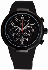 Philip Stein Men's 32-AB-RBB Active Large Chronograph Silicone Strap Watch