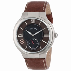 Philip Stein 42-BRN-CSTDBR Mens Brown Dial Analog Quartz Watch