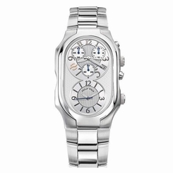NEW Philip Stein Signature Chronograph Date Quartz Watch - 3-CRSIL-SS