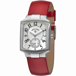PHILIP STEIN SIGNATURE CLASSIC 21-FMOP-LR LADIES RED CALFSKIN QUARTZ WATCH