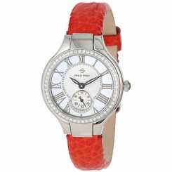 Philip Stein Women's 44D-CMOP-CGRR Stainless Steel Diamond-Accented Watch with L