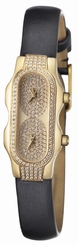 Philip Stein 18KT SOLID GOLD Pave Dial MINI Dual Time watch 4ddg-f-pd BRAND NEW