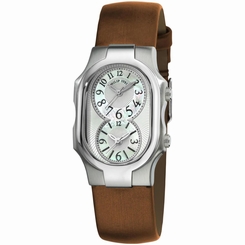 PHILIP STEIN SIGNATURE SMALL 1-NFMOP-IBZ LADIES BROWN CALFSKIN QUARTZ WATCH