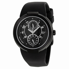Philip Stein 31-AB-RBB Womens Black Dial Analog Quartz Watch