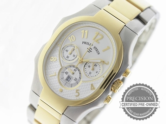 PHILIP STEIN SIGNATURE MEN'S QUARTZ CHRONOGRAPH YELLOW GOLD 23TG-NWG-SSTG