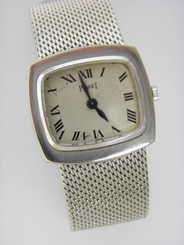 WOMEN VINTAGE SOLID 18K 750 WHITE GOLD PIAGET WRIST WATCH 57.4 GRAMS