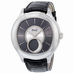 Piaget Emperador Cushion-Shaped 18K White Gold Moon Phase Automatic Mens Watch
