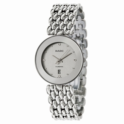 Rado Florence Womens Mens Quartz Watch Silver Stainless Steel Sapphire R48742103