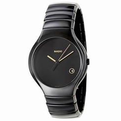 Rado Men's True Black Ceramic Bracelet Watch R27653172 NEW