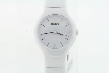  Ladies Rado True White R27696022 Ceramic Swiss Quartz Watch 