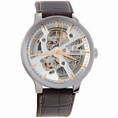 Rado Centrix Steel Automatic Brown Leather Mens Watch - R30179105