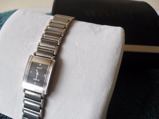 Womens Rado Jubile Diastar Ceramic Titanium 4 diamond watch with box