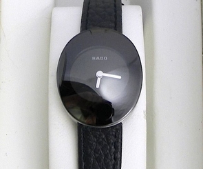 Ladies RADO ESENZA Black Dial Stainless Steel Swiss Quartz Watch +Time Setter
