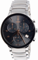 Rado Centrix XL Chronograph Grey Dial Stainless Steel Mens Watch R30122103
