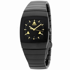 Rado Sintra Quartz Black Dial Black Ceramic Ladies Watch R13725172