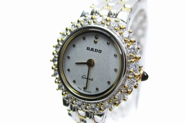 Auth RADO 133.9702.2 Dia Bezel Stainless Steel Quartz Women's Watch RW7894L