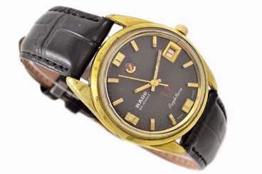 Vintage Rado Purple Horse Automatic Gold Plated Midsize Mens Watch 1213