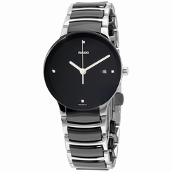 Rado Centrix Quartz Black Dial Two Tone Men's Watch R30934712