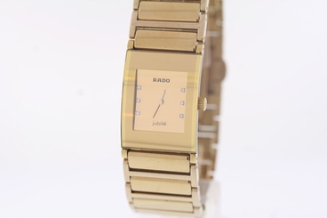 Ladies Rado Integral Jubile�� R20792732 Gold Tone Diamond Accented Watch