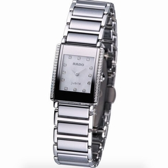 NWOT Ladies Rado Integral Jubile�� R20430919 Diamond Mother of Pearl Dial Watch