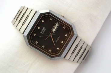 Vintage Rado Diastar Tungsten Carbide Stainless Steel Quartz Mens Watch 414