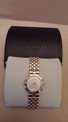  Rado Woman's watch Sapphire Crystal Titanium, automatic Gold & Silver