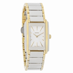 Rado Integral Ladies White Dial Two Tone Stainless Steel Watch R20212103