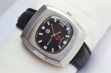 Vintage Rado Purple Horse Mens Stainless Steel Automatic # 34201946 Watch 59