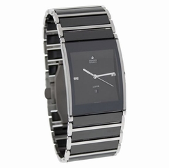 NWT Men's Rado Integral Jubile�� R20852702 Black & Silver Diamond Automatic Watch