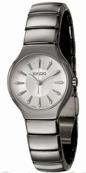 NWOT Ladies Rado R27656102 Ceramic Silver Dial Quartz Watch