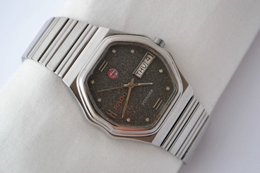 Vintage Rado Voyager Day Date Stainless Steel Automatic Midsize Mens Watch 898