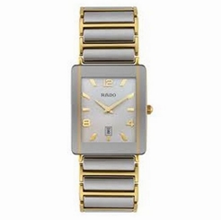 NWT Men's Rado Integral R20282232 Two Tone Stainless Steel Swiss Quartz Watch