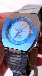 Rare Rado Diastar Electrosonic F300 38mm Tungsten Case Men's Steel Watch