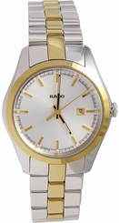 Rado Hyperchrome Silver Dial Two-Tone Ceramos and Steel Ladies Watch R32975102