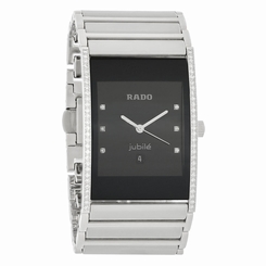 Rado Integral Mens Diamond Platinum Ceramic Swiss Quartz Watch R20757752